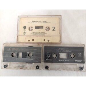 Ace of Base All That She Wants & Happy Nation Singles & Madonna Cassettes Lot